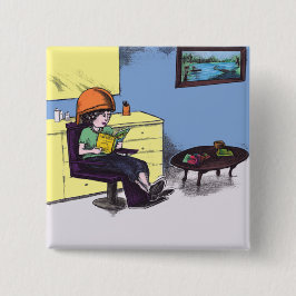 Bóton Quadrado 5.08cm Cabelo de secagem em um salão de beleza