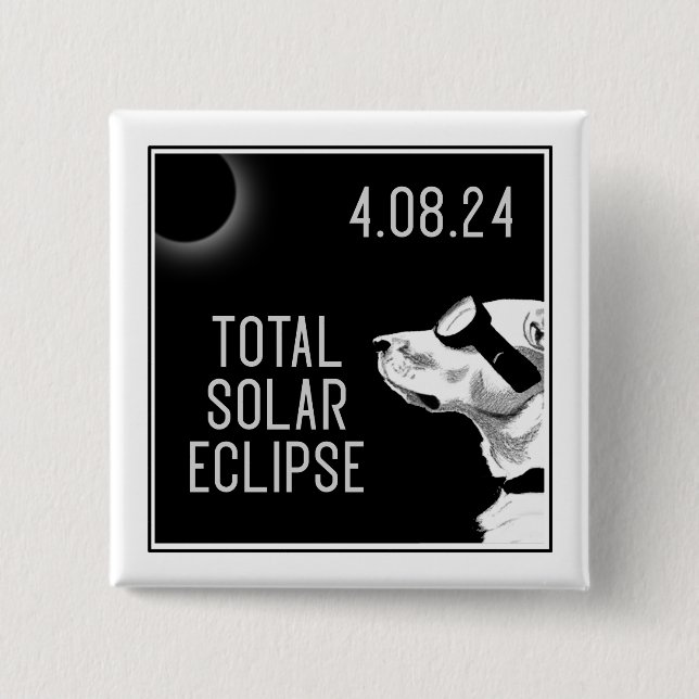 Bóton Quadrado 5.08cm Cachorros Eclipse (Frente)