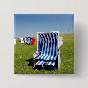 Bóton Quadrado 5.08cm Cadeira de praia no Mar do Norte
