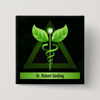 Bóton Quadrado 5.08cm Caduco Verde Alternativo Personalizado
