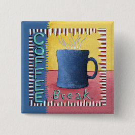 Bóton Quadrado 5.08cm Café Break