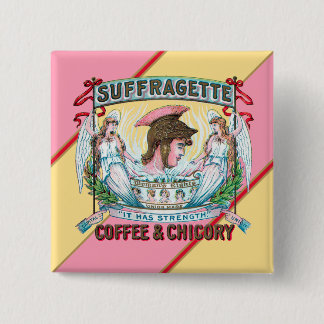Bóton Quadrado 5.08cm Café e Chicória Sufritas