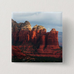 Bóton Quadrado 5.08cm Café Pot Rock Nublado em Sedona Arizona