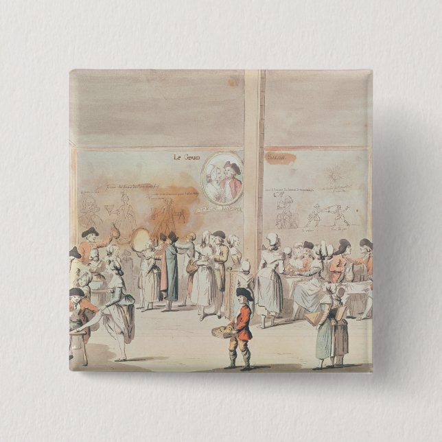 Bóton Quadrado 5.08cm Café Ramponneau (Frente)