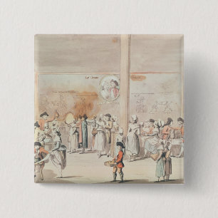 Bóton Quadrado 5.08cm Café Ramponneau