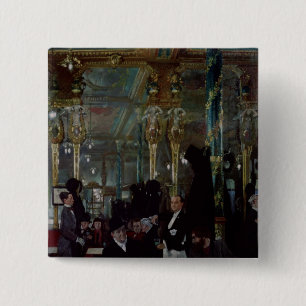 Bóton Quadrado 5.08cm Café Real, Londres, 1912