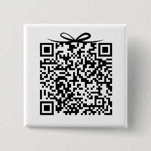 Bóton Quadrado 5.08cm Caixa de Oferta do Fundo de Lua de Honra QR com Ca