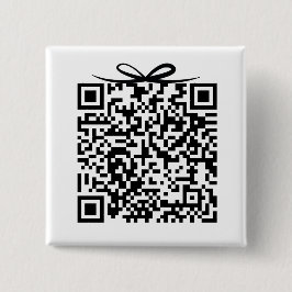 Bóton Quadrado 5.08cm Caixa de Presente com Código QR para Fundo de Lua
