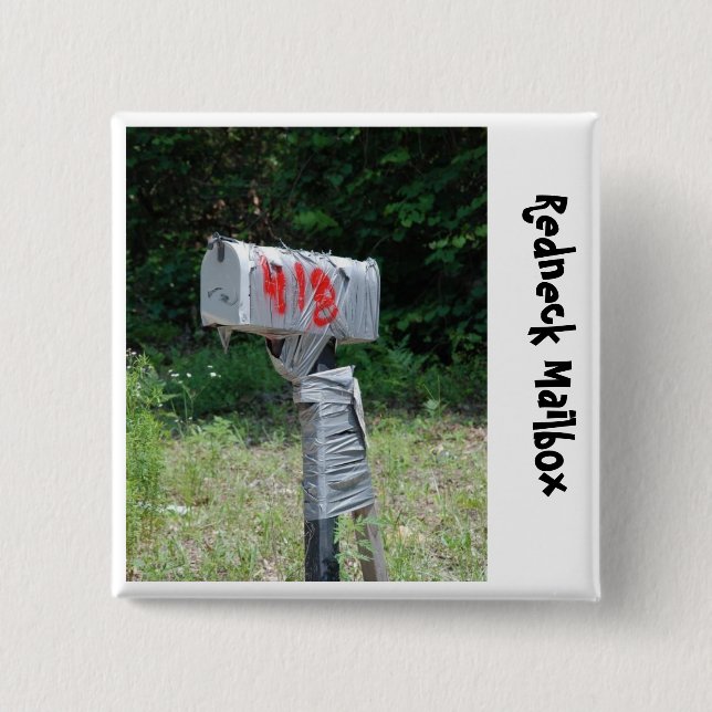 Bóton Quadrado 5.08cm Caixa postal do campónio (Frente)