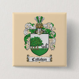 Bóton Quadrado 5.08cm Callahan Coat of Arms Button