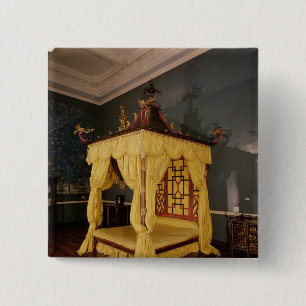 Bóton Quadrado 5.08cm Cama de quatro posters, no estilo chinês, 1750s