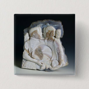 Bóton Quadrado 5.08cm Cameo que descreve Cosimo de Medici (1519-74) e