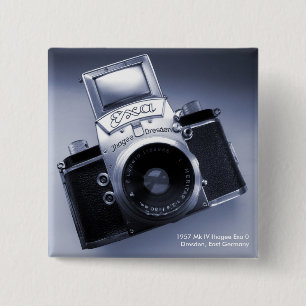 Bóton Quadrado 5.08cm Câmera velha (Mk 1957 IV Ihagee Exa 0)