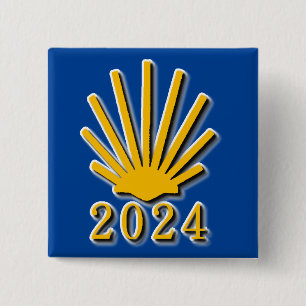 Bóton Quadrado 5.08cm Camino de Santiago 2024