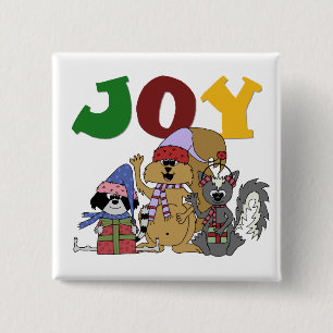 Bóton Quadrado 5.08cm Camisetas de Joy Critter e presentes