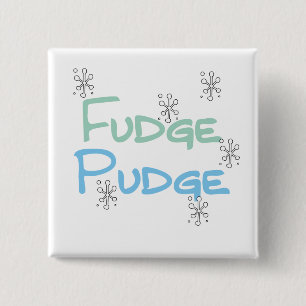 Bóton Quadrado 5.08cm Camisetas e presentes de Feriado Fudge