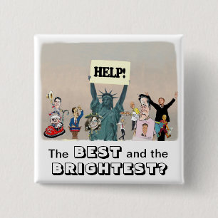 Bóton Quadrado 5.08cm Campanha 2012 presidencial