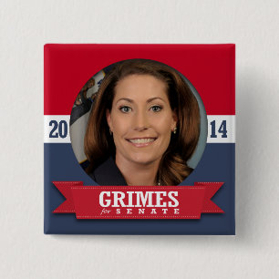 Bóton Quadrado 5.08cm CAMPANHA ALISON LunderGAN-GRIMES