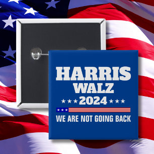 Bóton Quadrado 5.08cm Campanha Harris Walz 2024