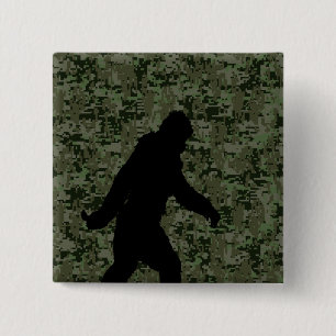 Bóton Quadrado 5.08cm Camuflagem digital Sasquatch Black Silhouette