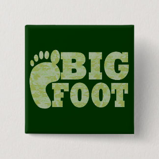 Bóton Quadrado 5.08cm Camuflagem verde texto pé grande