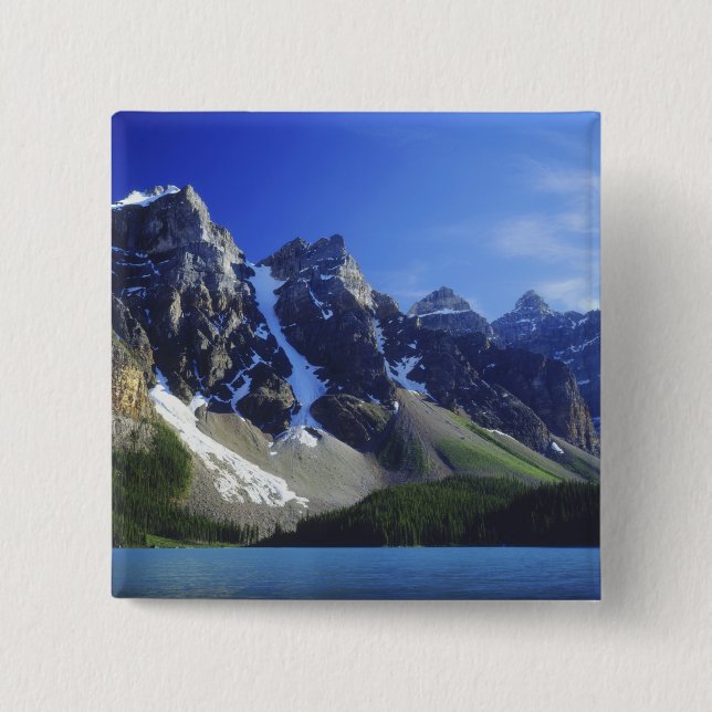 Bóton Quadrado 5.08cm Canadá, Alberta, Parque Nacional Banff, Morena (Frente)