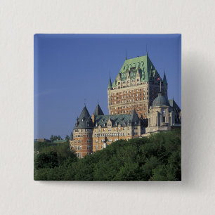 Bóton Quadrado 5.08cm Canadá, Cidade de Quebec. Chateau Frontenac.