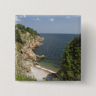 Bóton Quadrado 5.08cm Canadá, Nova Escócia, Ilha do Cabo Breton, Cabot
