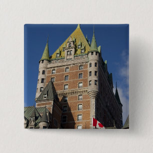 Bóton Quadrado 5.08cm Canadá, Quebec, Cidade de Quebec. Fairmont Chateau