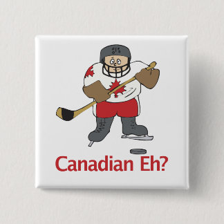 Bóton Quadrado 5.08cm Canadense Eh?