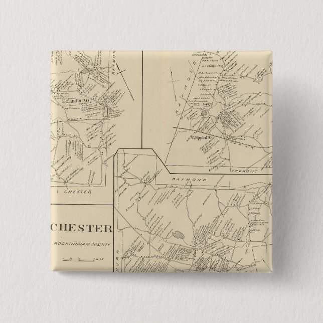 Bóton Quadrado 5.08cm Candia, Evento (Frente)