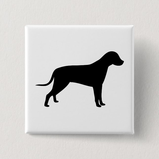 Bóton Quadrado 5.08cm Canina Silhouette (Frente)