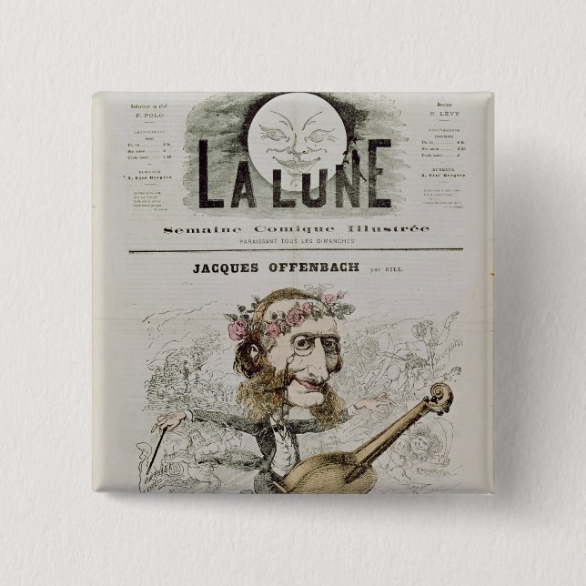 Bóton Quadrado 5.08cm Capa 'do La Lune (Frente)