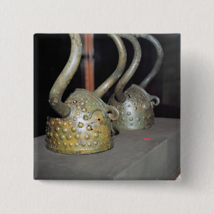 Bóton Quadrado 5.08cm Capacete de Viking