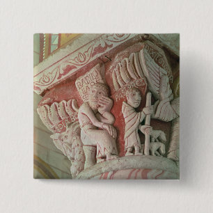 Bóton Quadrado 5.08cm Capital do chancel 'de Babilonia