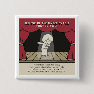 Bóton Quadrado 5.08cm Caractere Principal