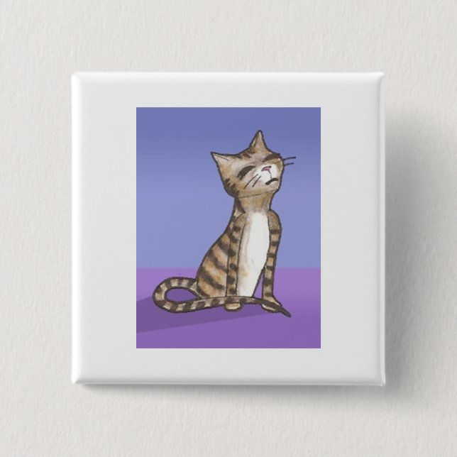 Bóton Quadrado 5.08cm Caráter da galeria de arte do Anime de Shakari (Frente)