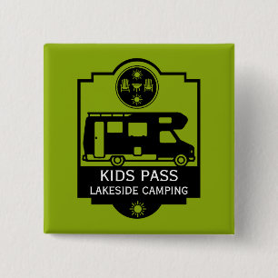 Bóton Quadrado 5.08cm Caravan Campsite Business