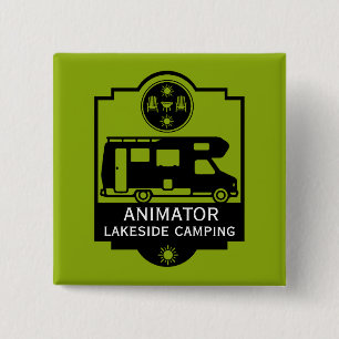 Bóton Quadrado 5.08cm Caravan Campsite Business
