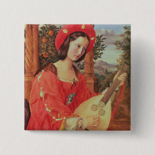 Bóton Quadrado 5.08cm Carla Bianca von Quandt, c.1820 (óleo em canvas)