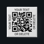 Bóton Quadrado 5.08cm Carregue seu site simples de código QR ou aplicati<br><div class="desc">Compartilhe qualquer site ou aplicativo de pagamento com um botão quadrado de código QR digitalizável personalizado. Toda a redação neste modelo é simples de personalizar ou excluir, e a imagem pode ser substituída por seu código QR, logotipo ou foto. As cores e os estilos de fonte também são fáceis de...</div>