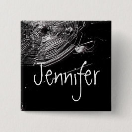 Bóton Quadrado 5.08cm Carroçaria e aranhas brancas