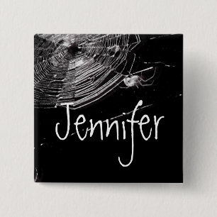 Bóton Quadrado 5.08cm Carroçaria e aranhas brancas