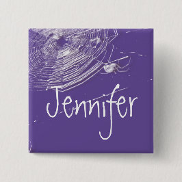 Bóton Quadrado 5.08cm Carroçaria e aranhas brancas