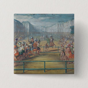 Bóton Quadrado 5.08cm Carrossel de Amazons em 1682