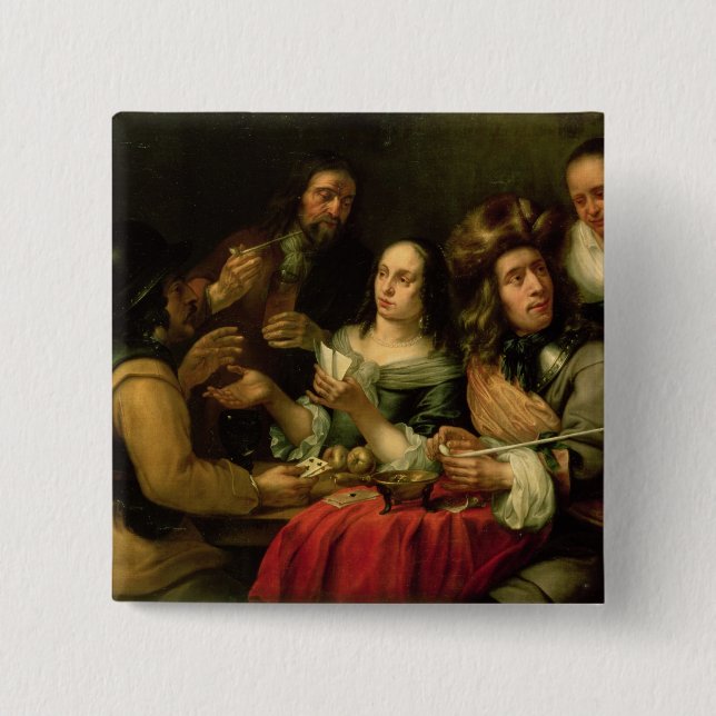 Bóton Quadrado 5.08cm Cartões de jogo (Frente)