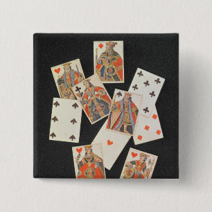 Bóton Quadrado 5.08cm Cartões de jogo