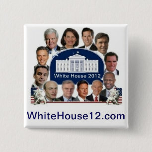 Bóton Quadrado 5.08cm Casa branca 2012