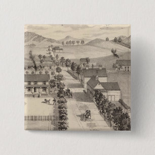 Bóton Quadrado 5.08cm Casa de Benjamin R Greeno em Rutland