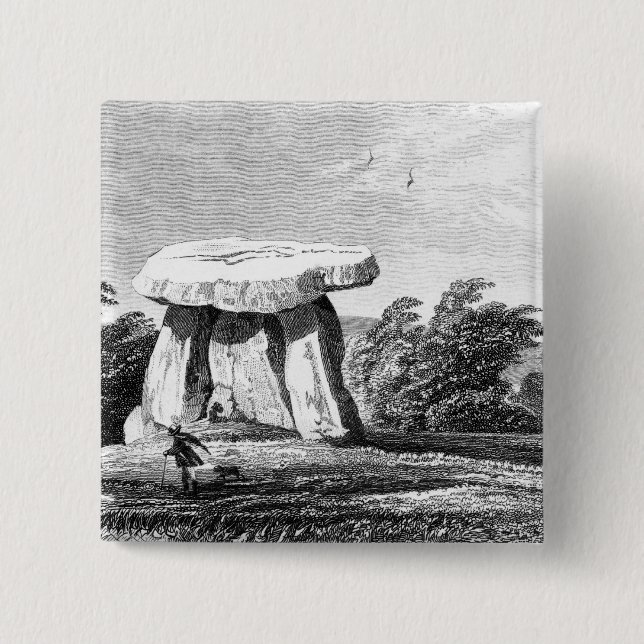 Bóton Quadrado 5.08cm Casa de Kitts Cotty (Frente)